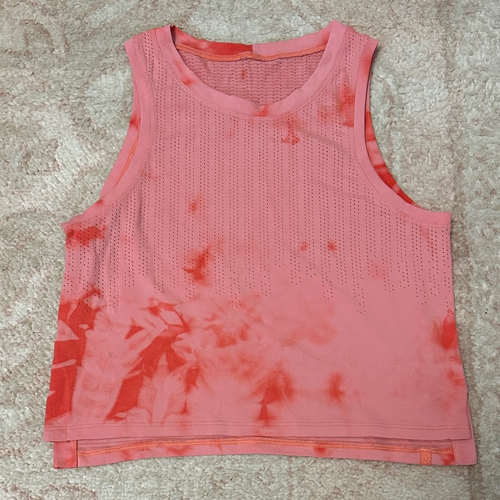 Lululemon Cropped Tie Dye Tank Top